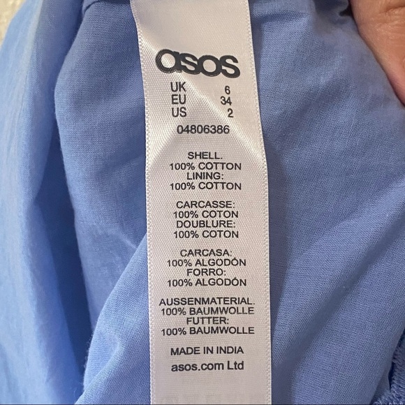 Asos Periwinkle Crochet‎ Lace Mini Dress - Picture 10 of 13